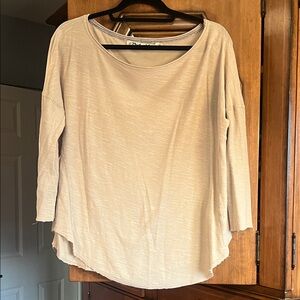 Michael Stars Cream Long Sleeve Top